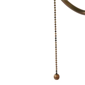 Stolová lampa Ancilla, sklo, bronzová/zelená