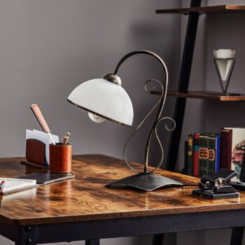 Stolová lampa Antica v štýle vidieckeho domu, 1-plameňové