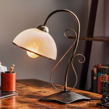Stolová lampa Antica v štýle vidieckeho domu, 1-plameňové
