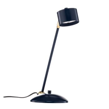 Stolová lampa Arena v modro-zlatej farbe