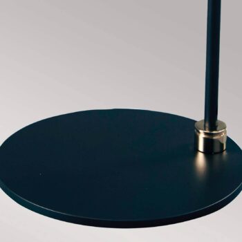 Stolová lampa Balance, čierna/niklová, biele tienidlo