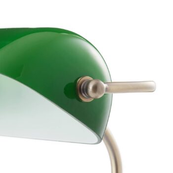 Stolová lampa Bankers, v. 42 cm zelená