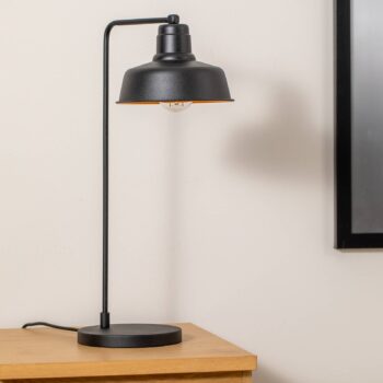 Stolová lampa Berceste 181BLACK-ML, čierna kovová výška 55 cm
