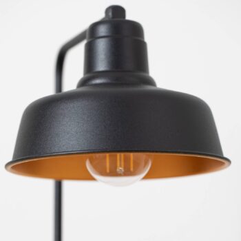 Stolová lampa Berceste 181BLACK-ML, čierna kovová výška 55 cm