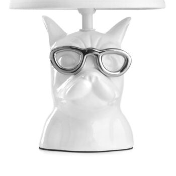 Stolová lampa Biagio, biela, keramika, výška 29 cm, E14