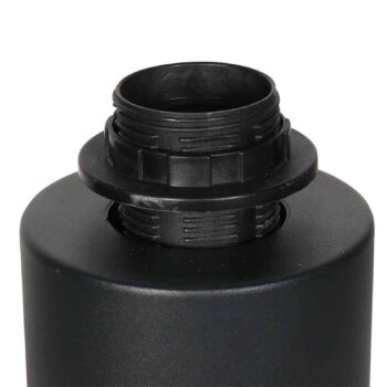 Stolová lampa Bloeba, čierna/prírodná, kov, drevo, E27
