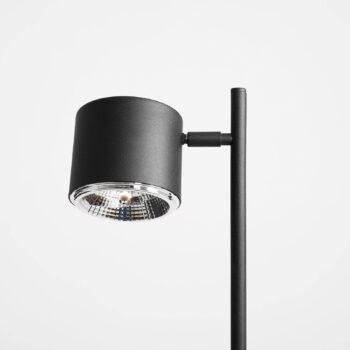 Stolová lampa Bot, čierna, pohyblivá hlava svietidla