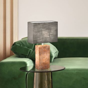 Stolová lampa Bronco s ľanovým tienidlom Výška 50 cm