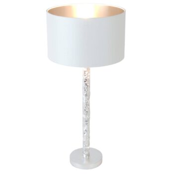 Stolová lampa Cancelliere Rotonda biela/strieborná 57 cm