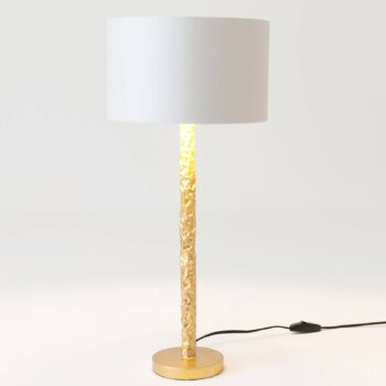 Stolová lampa Cancelliere Rotonda biela/zlatá 57 cm