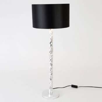 Stolová lampa Cancelliere Rotonda čierna/strieborná 79cm