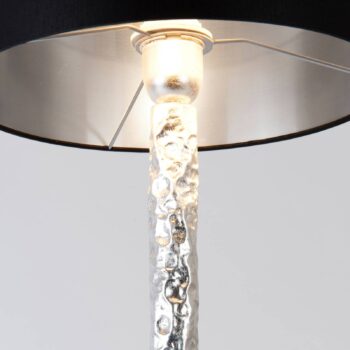 Stolová lampa Cancelliere Rotonda čierna/strieborná 79cm