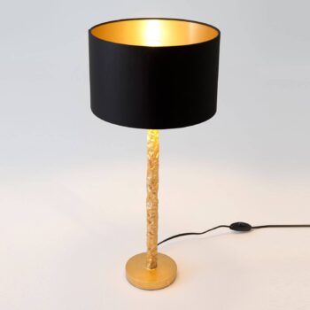 Stolová lampa Cancelliere Rotonda čierna/zlatá 57 cm