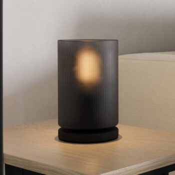 Stolová lampa Colomera, čierna/sivá