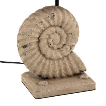 Stolová lampa Conchiglia s dekorovanou základňou