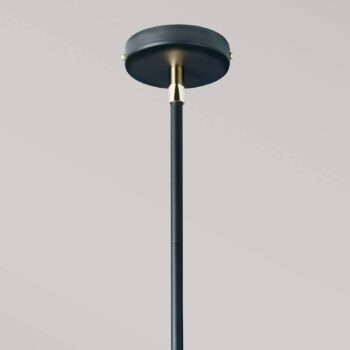 Stolová lampa Costero, dymovo šedá/čierna, 43 cm