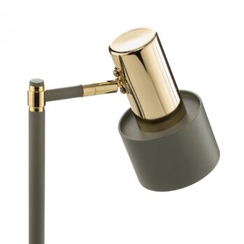 Stolová lampa Destin nastaviteľná zelená/mosadz