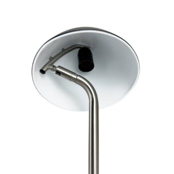 Stolová lampa Dyberg Larsen Oulu, čierna/oceľ, výška 47 cm