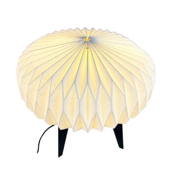 Stolová lampa Dyberg Larsen Ventnor, čierna/biela, výška 34 cm,