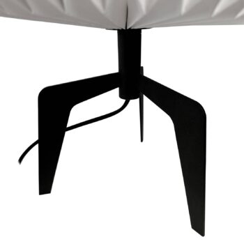 Stolová lampa Dyberg Larsen Ventnor, čierna/biela, výška 34 cm,