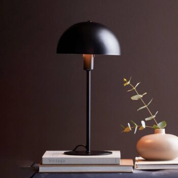 Stolová lampa Ellen 20, čierna, kov, pätica E14
