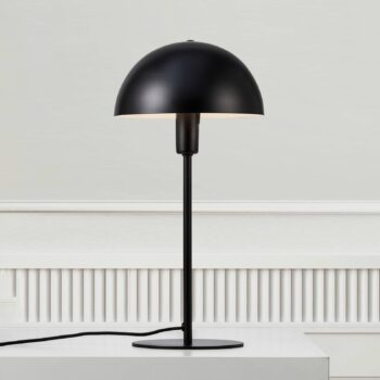 Stolová lampa Ellen 20, čierna, kov, pätica E14