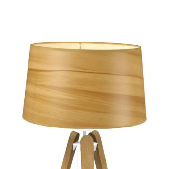 Stolová lampa Essence LT, tienidlo vzhľad dreva