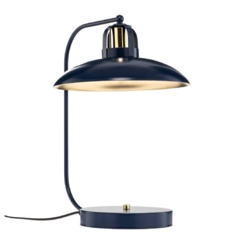 Stolová lampa Felix, modrá/zlatá