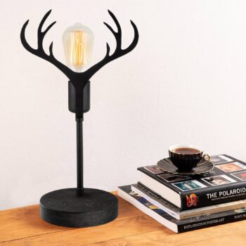 Stolová lampa GMN-000011 čierne jelenie parohy