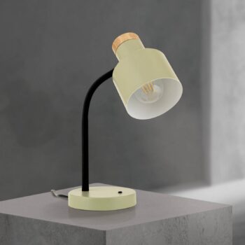 Stolová lampa Gili, svetlozelená, oceľ, výška 35 cm, E27