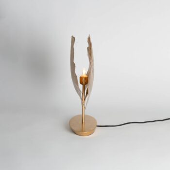 Stolová lampa Ginkgo, zlatá, 36 x 34 cm