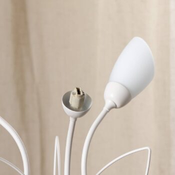 Stolová lampa Gloriosa, krémová, sklo, 3-pl