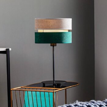 Stolová lampa Golden Duo sivá/zelená/zlatá výška 50 cm
