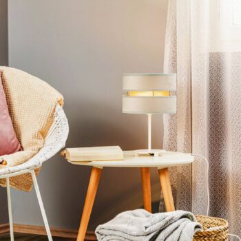 Stolová lampa Golden Duo výška 30 cm mätovo zelená/zlatá