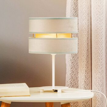 Stolová lampa Golden Duo výška 30 cm mätovo zelená/zlatá