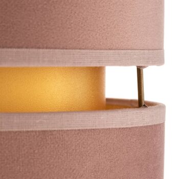 Stolová lampa Golden Duo výška 30 cm svetloružová/zlatá