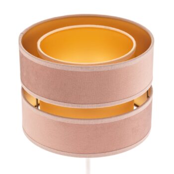 Stolová lampa Golden Duo výška 30 cm svetloružová/zlatá