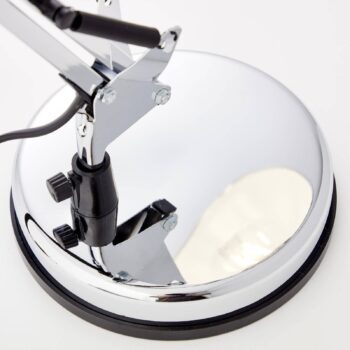 Stolová lampa Henry, chróm, výška 50 cm, nastaviteľná