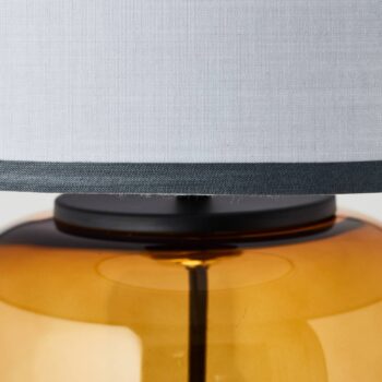 Stolová lampa Hydra výška 56,5 cm sivá/žltá