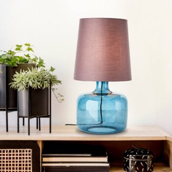 Stolová lampa Hydra výška 57 cm taupe/tmavomodrá