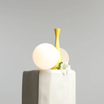 Stolová lampa Joel, opálová/krémová, 1-pl