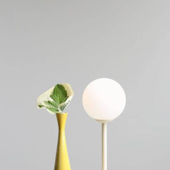 Stolová lampa Joel, opálová/krémová, 1-pl