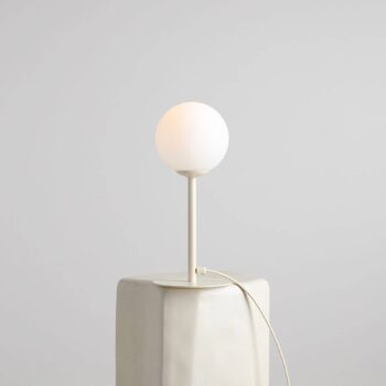 Stolová lampa Joel, opálová/krémová, 1-pl