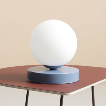 Stolová lampa Joel, výška 17 cm, modrá/biela