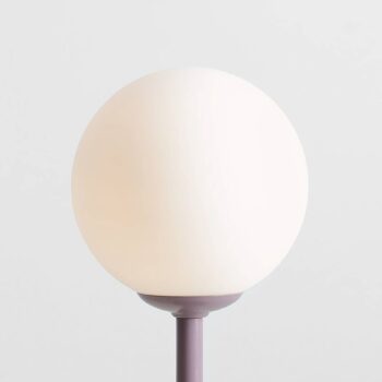 Stolová lampa Joel, výška 35 cm, lila/biela