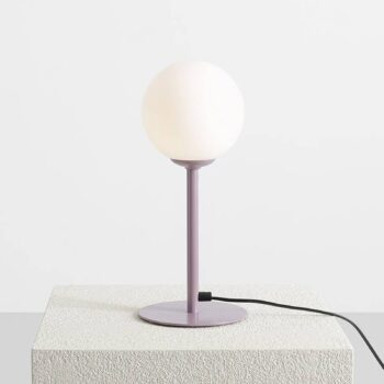 Stolová lampa Joel, výška 35 cm, lila/biela