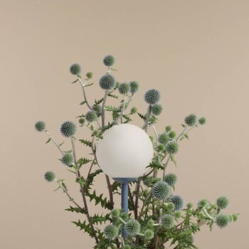 Stolová lampa Joel, výška 35 cm, modrá/biela