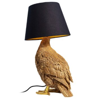Stolová lampa KARE Animal Duck s látkovým tienidlom