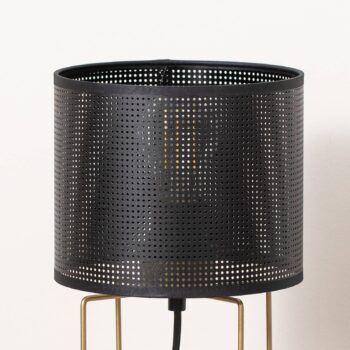 Stolová lampa Kamil s dierovaným kovovým tienidlom