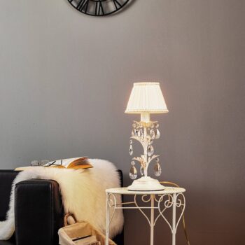 Stolová lampa Karen výška 40 cm slonová kosť